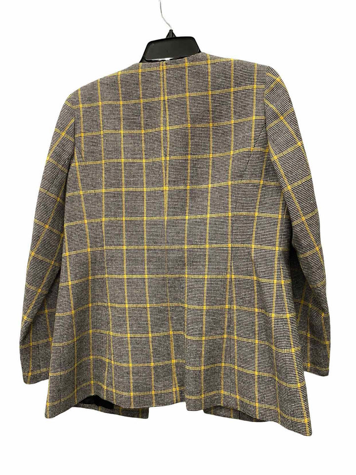 Kasper Size 8P Yellow Grey Blazer