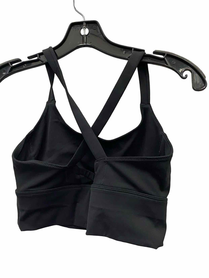Soul Cycle Size S Black Print Athletic Bra