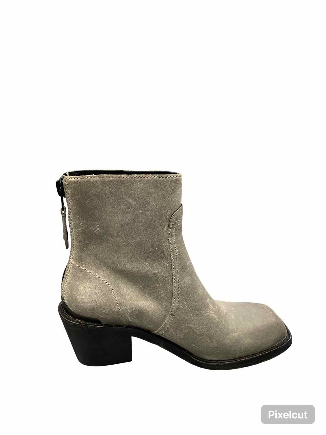 Rag & Bone Shoe Size 39.5 Gray Waxed Calf Suede Bristol Boots(Ankle)