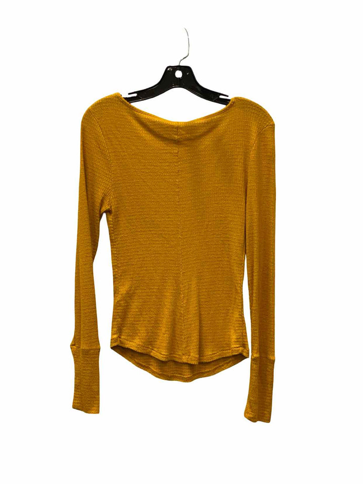 Intimately by FP Size M Yellow Long Sleeve Shirts