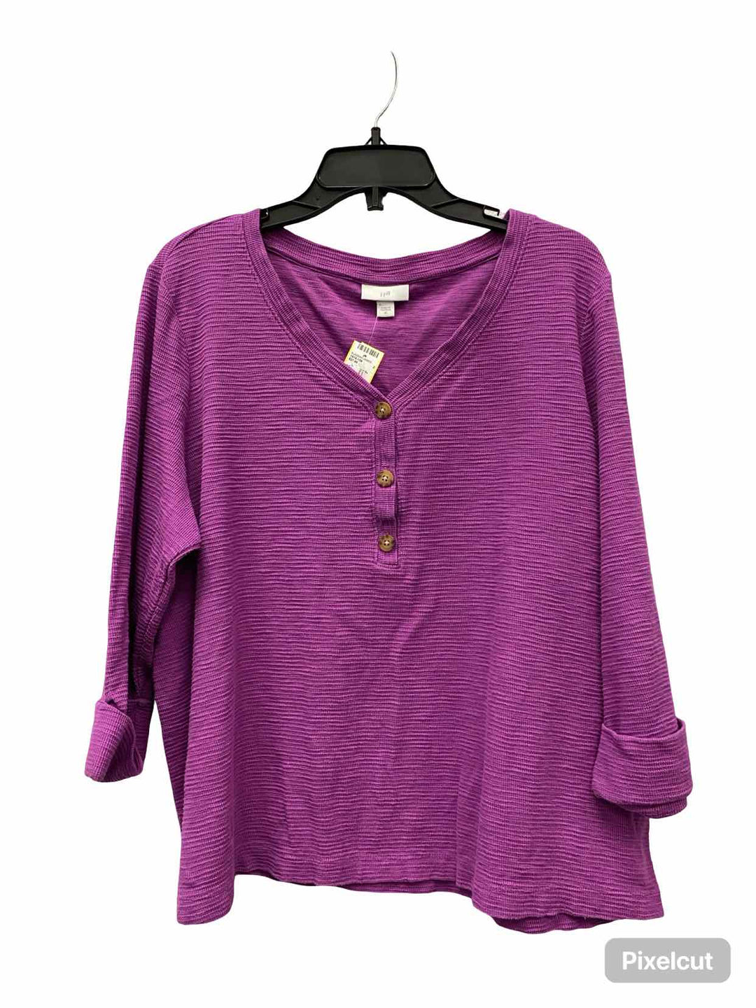 J Jill Size XL Pink 100% cotton Long Sleeve Shirts