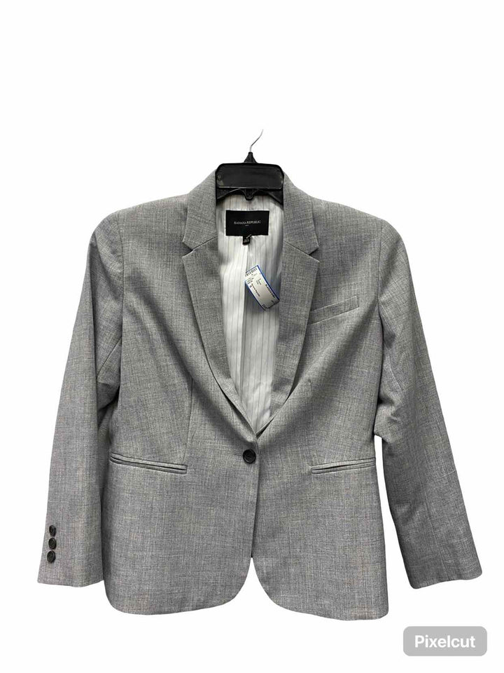 Banana Republic Size 6 Gray Blazer