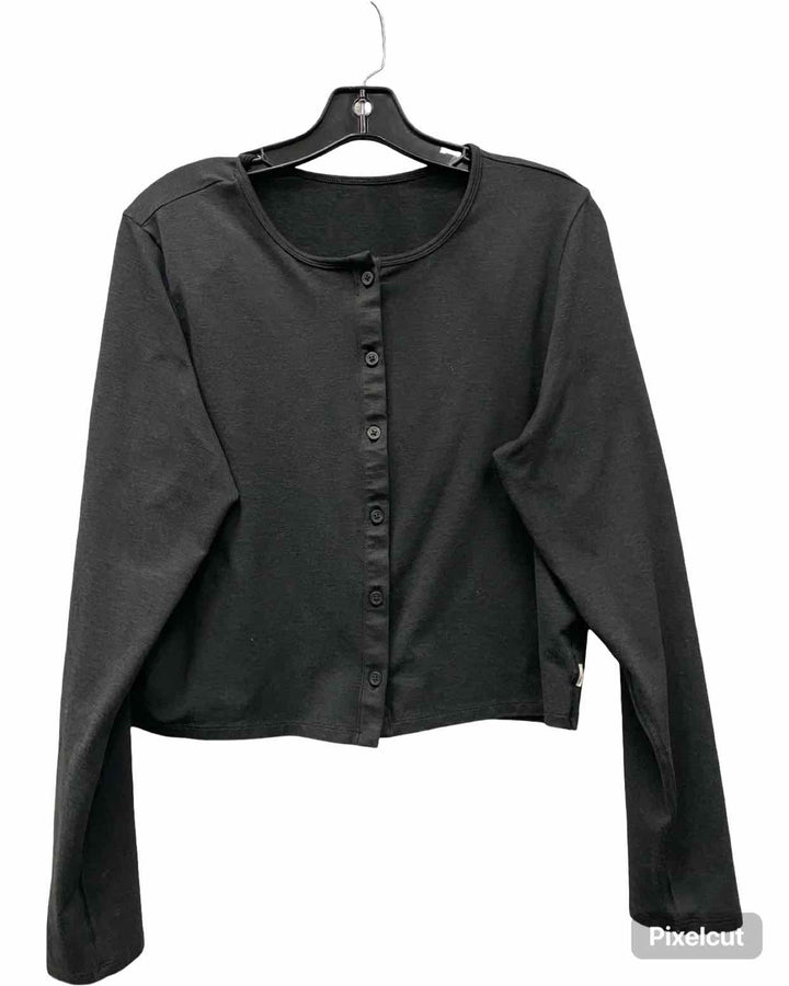 Vuori Size XXL Heather Black Long Sleeve Shirts