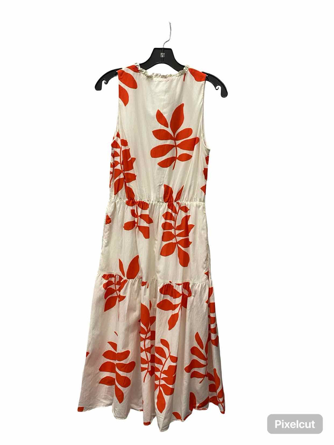 Ann Taylor Size S White Orange Floral Dress