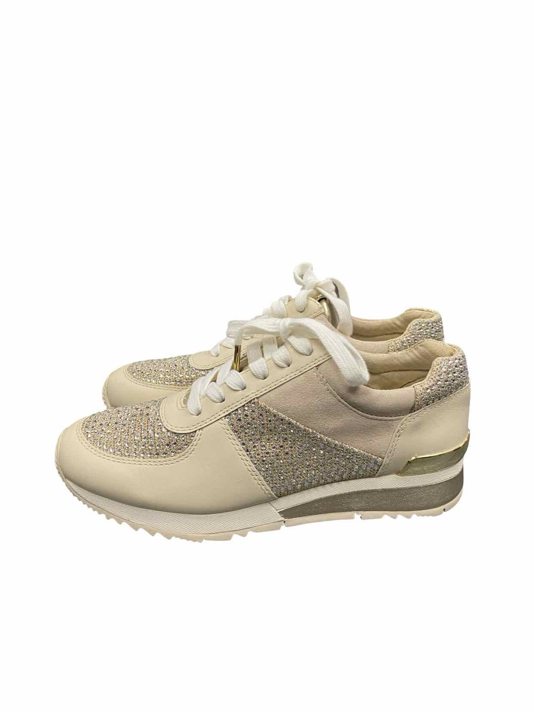 Michael Kors Shoe Size 6.5 Cream Allie Wrap Sneakers