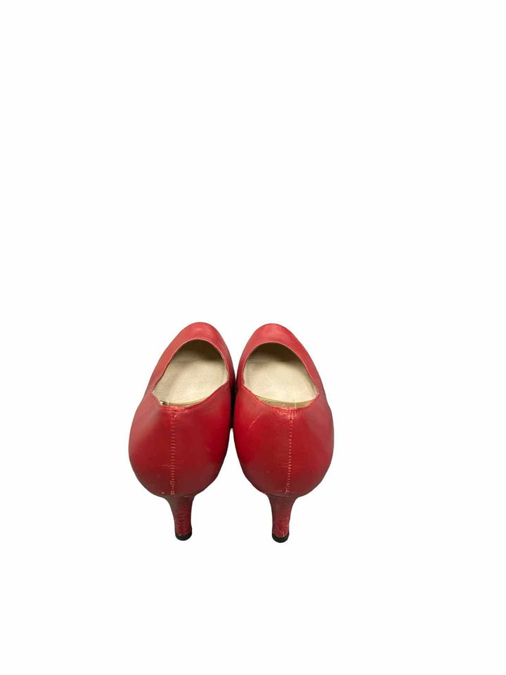 Vaneli Shoe Size 9 Red Leather Heels