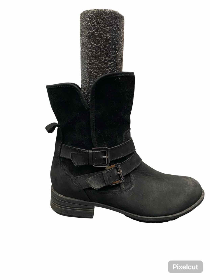 Blondo Shoe Size 8.5 Black Leather Water Proof Tula Boots(Ankle)