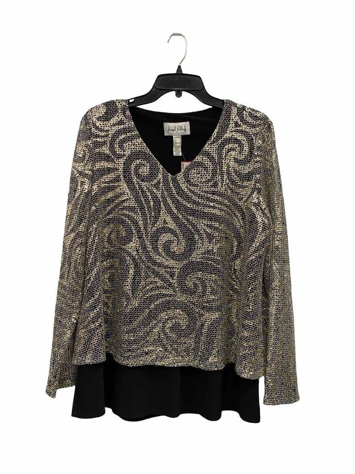 Joseph Ribkoff Size 10 Silver Long Sleeve Shirts