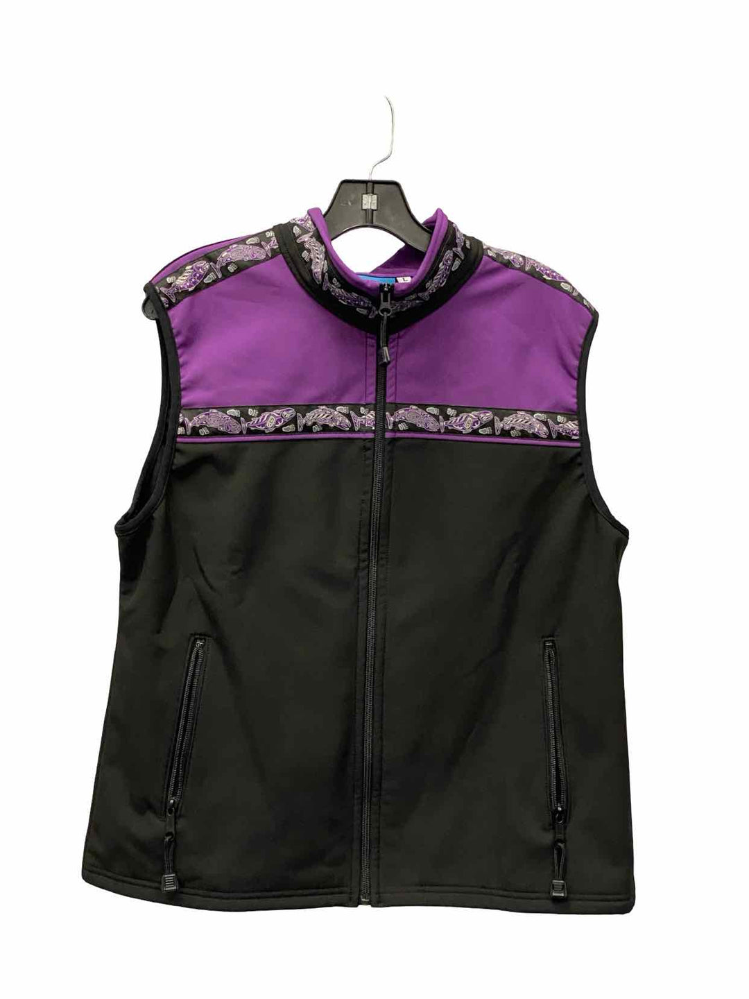 Copper River Fleece Size L Black fish Vest (Outdoor)