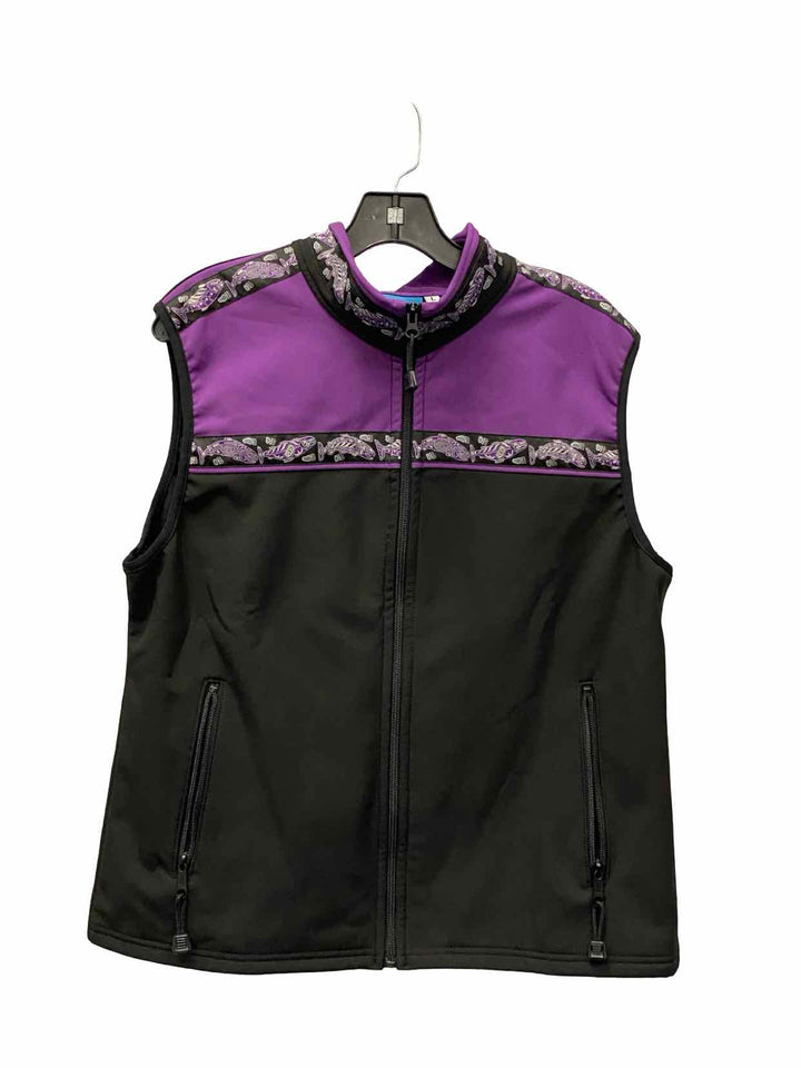 Copper River Fleece Size L Black fish Vest (Outdoor)