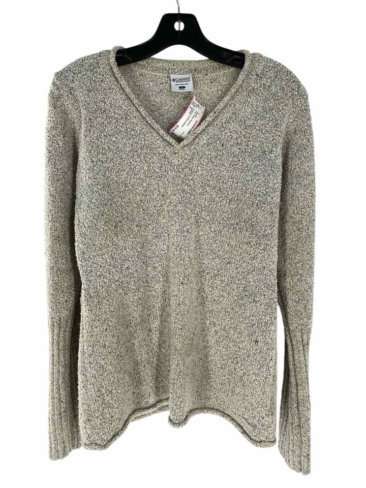 Columbia Size S Gray Yellow Speckled Sweater