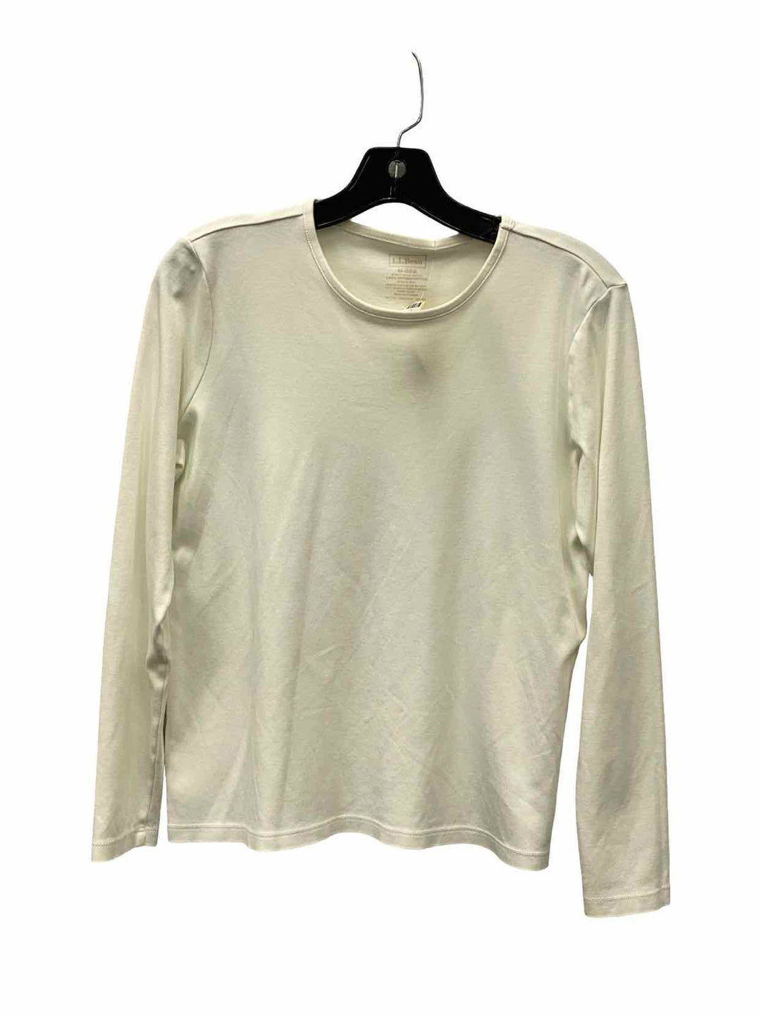LL Bean Size M Cream Long Sleeve Shirts