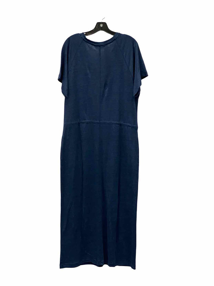 The Company Store Size M/L Navy 100% Linen Dress