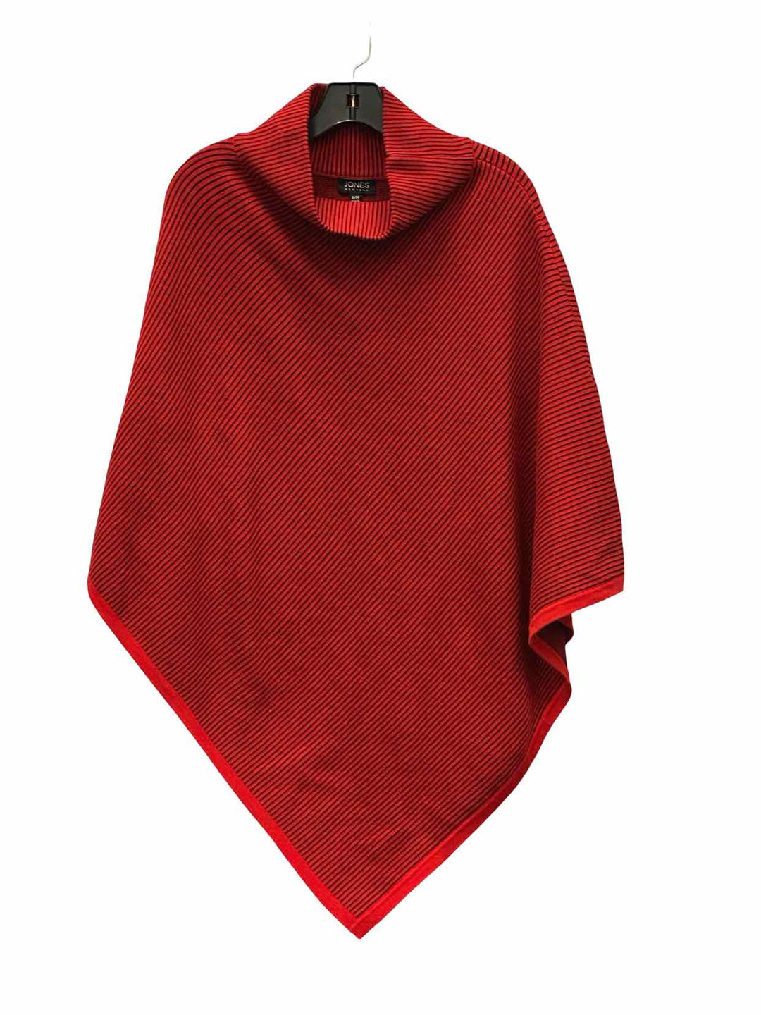 Jones New York Size S/M Red Black Shawl Sweater