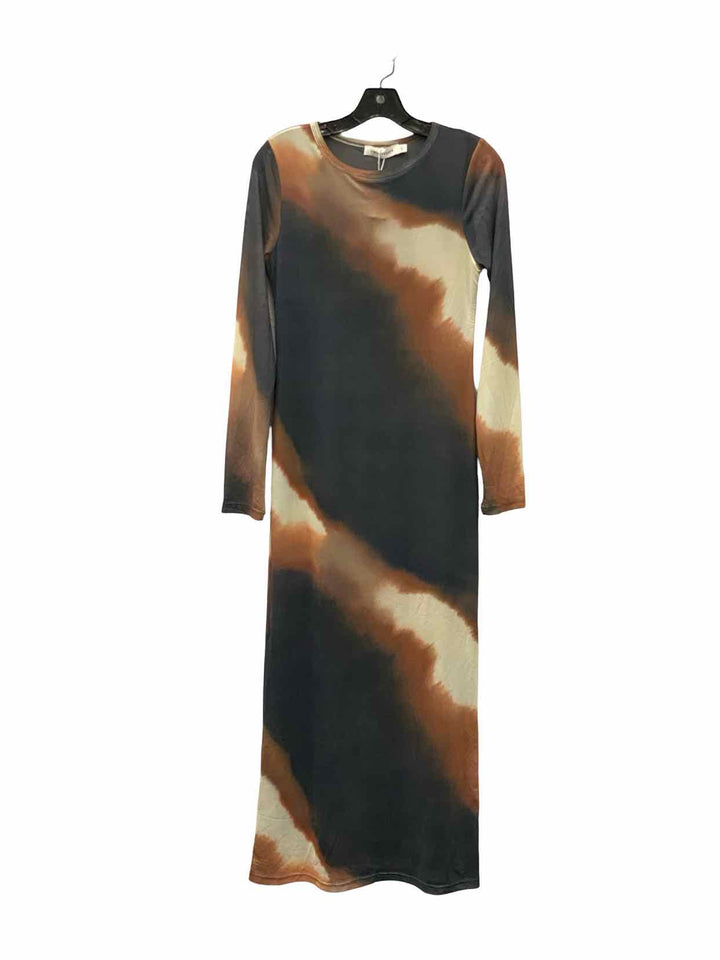 Bronze Snake Size L Multi-Color Dress