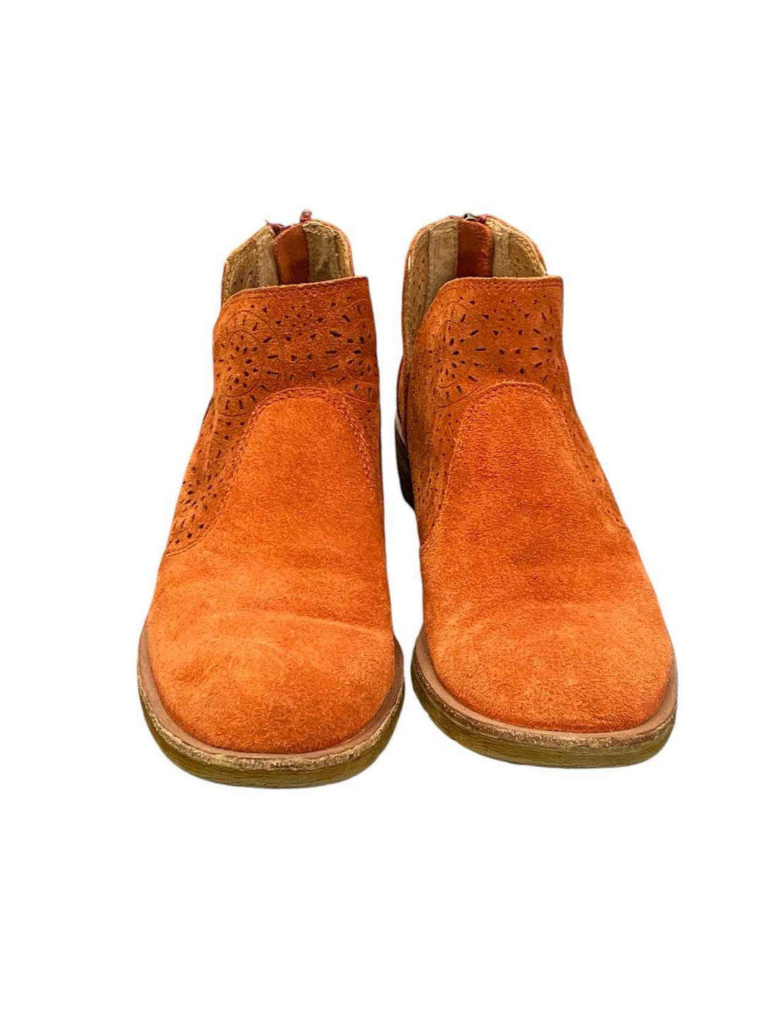 Sofft Shoe Size 6 Orange Suede Boots(Ankle)