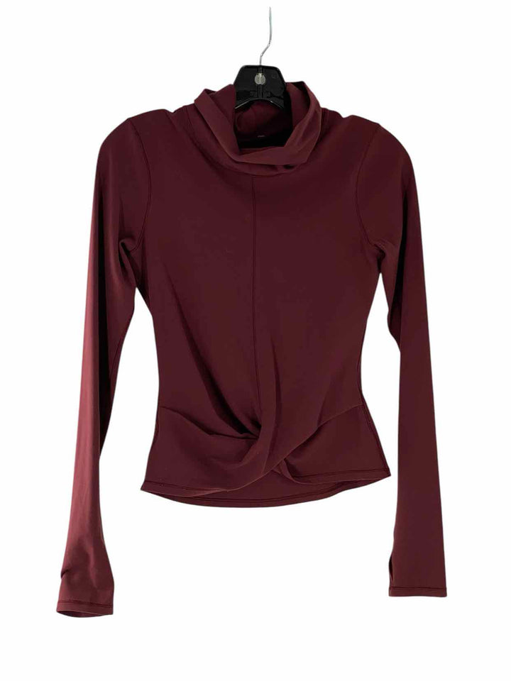 Lululemon Size 2 Burgundy Athletic Long Sleeve