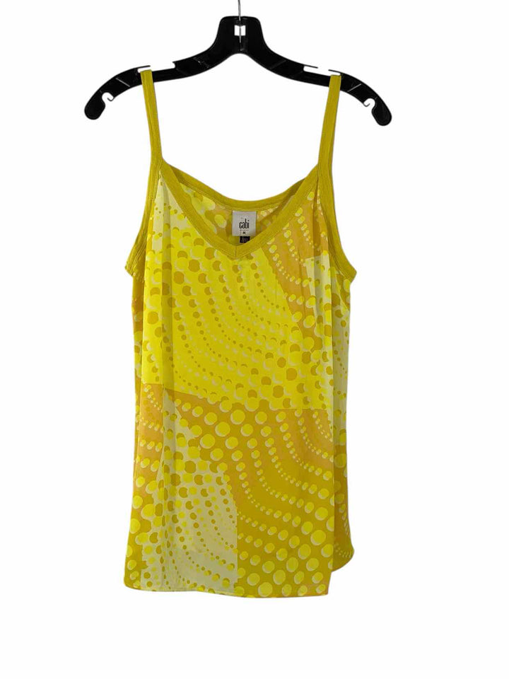 Cabi Size M Yellow Print Tank Top
