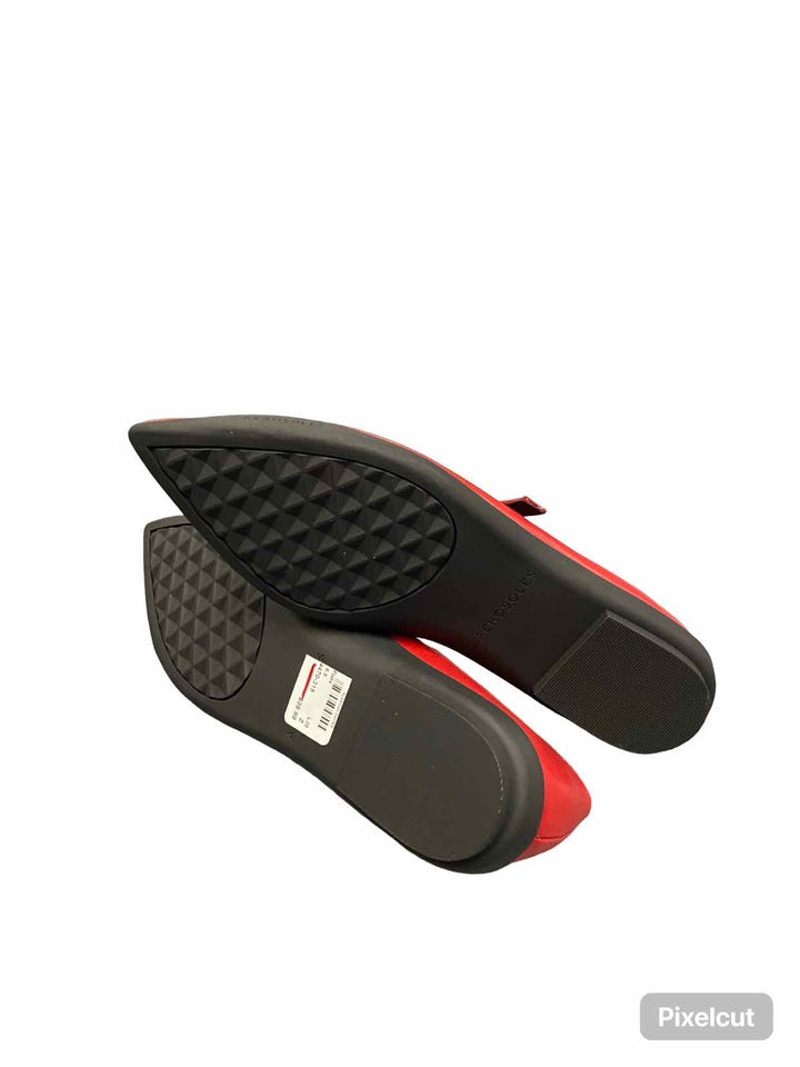 Aerosoles Shoe Size 6.5 Red Leather Diva Mary Jane NWT Flats