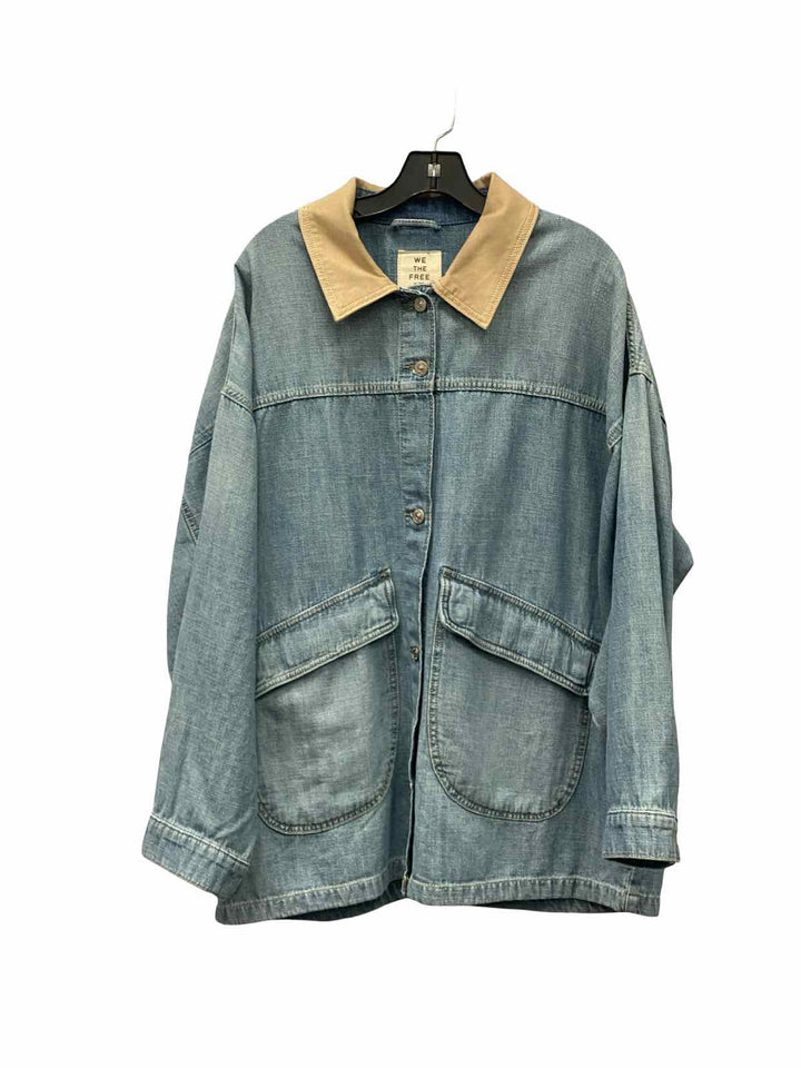 We the Free Size XL Light Blue Jacket (Outdoor)