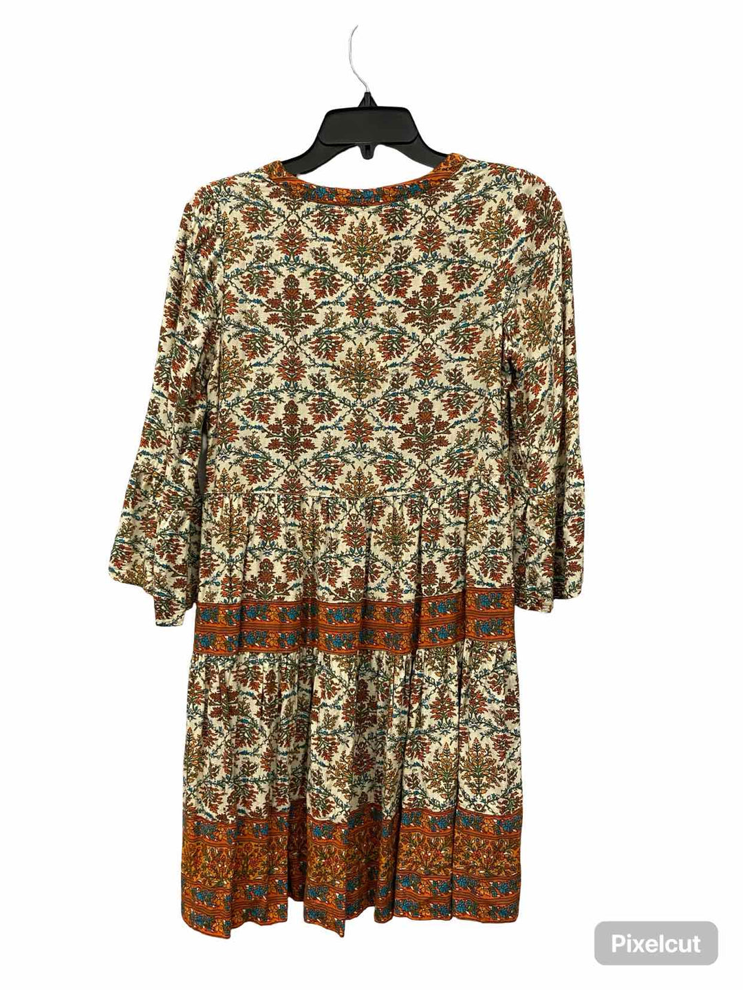 Fat Face Size 2 Beige Multi Floral Dress