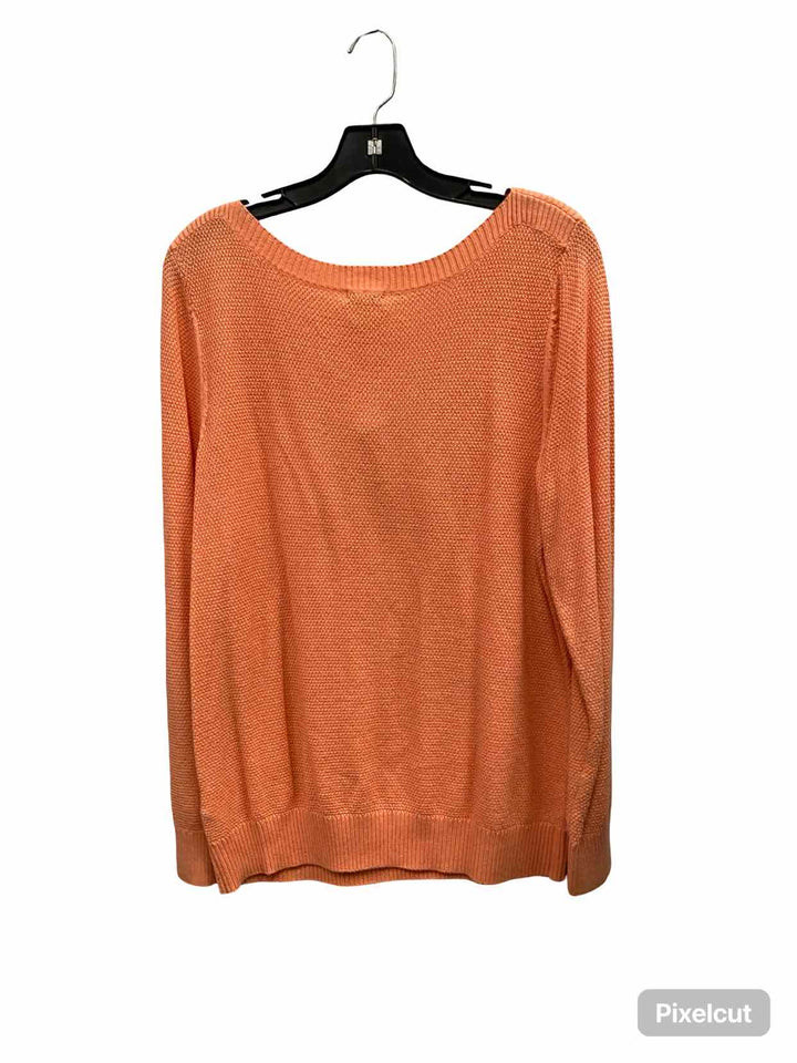 LL Bean Size L Coral Sweater
