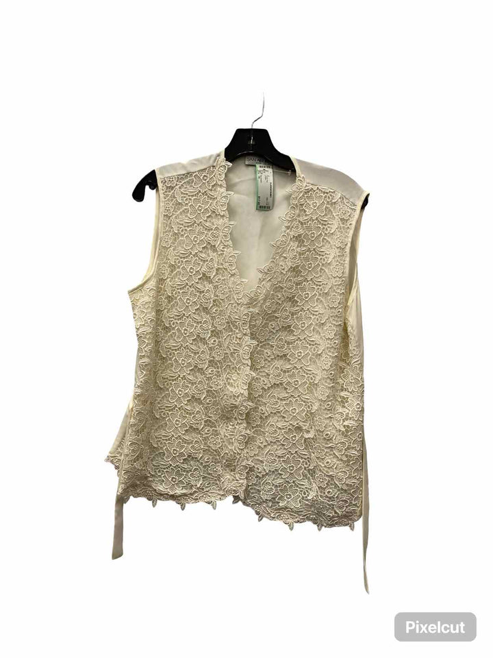 San Andre Size 16 Cream Tank Top