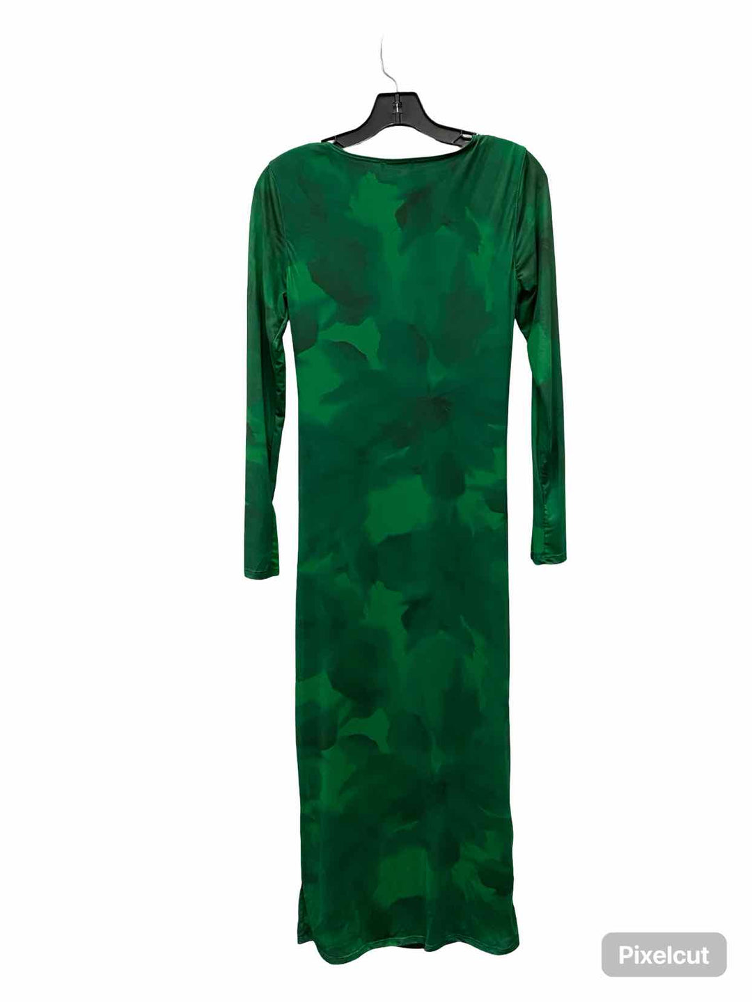 Express Size S Green Print Dress