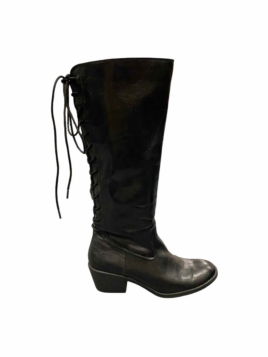 Sofft Shoe Size 9 Black Leather Sharnell 2 Boots(knee)