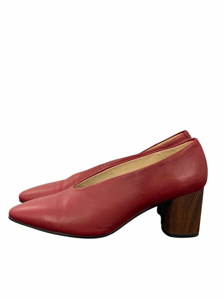 Vagabond Shoe Size 38 Red Leather Heels