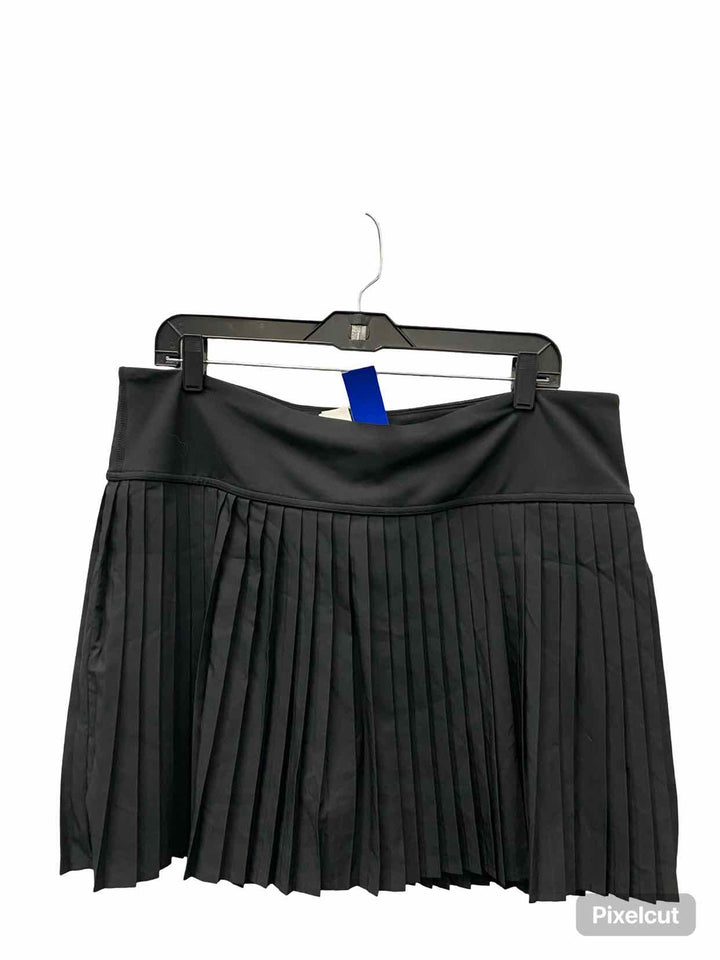 Fabletics Size XXL Black Pleated Skirt