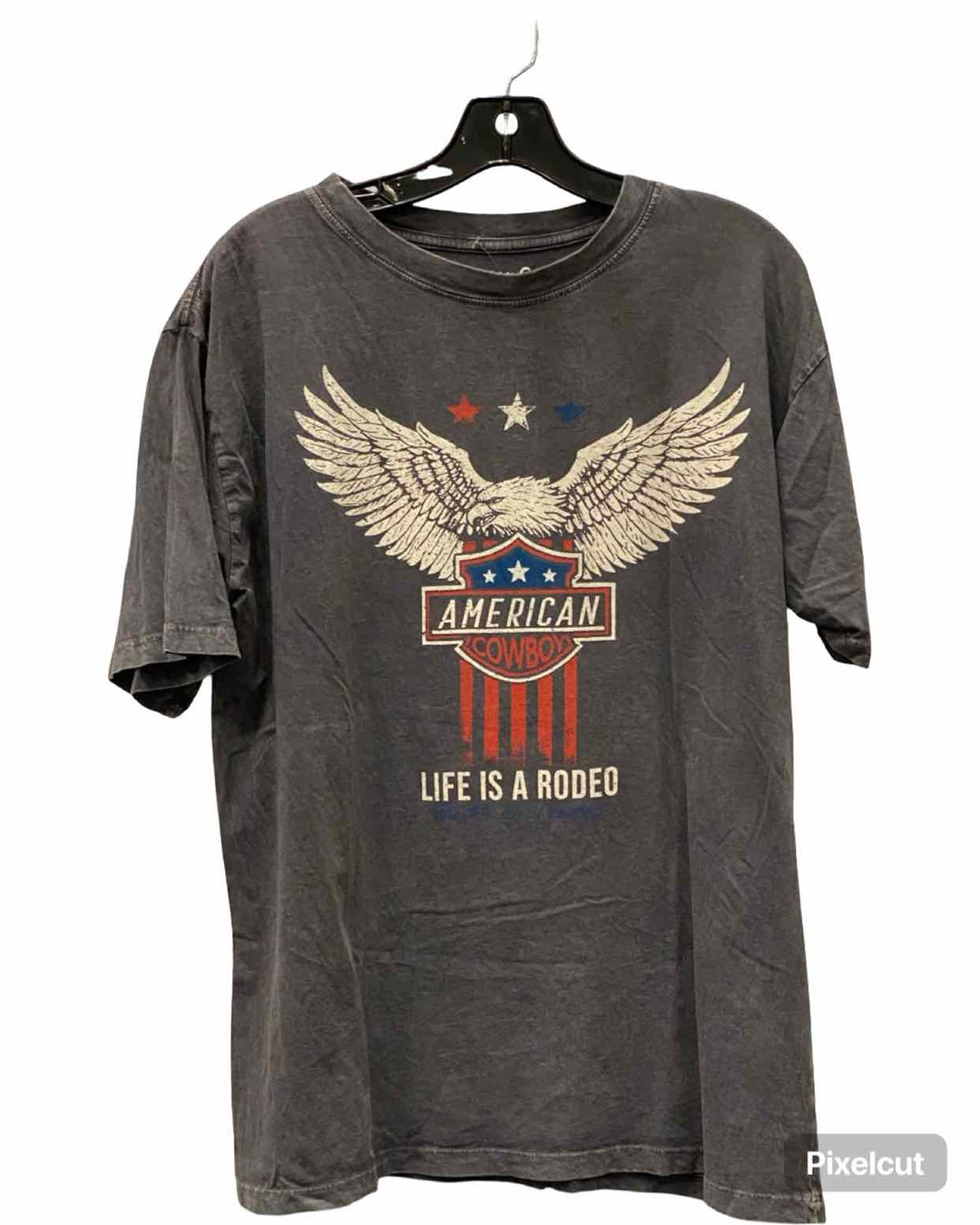 HRT & LUV Size M Grey Print 100% cotton T-shirt