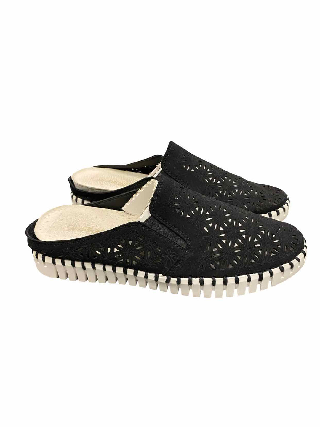 Ilse Jacobsen Shoe Size 40 Black White Tulip 3420 Mule Sneakers