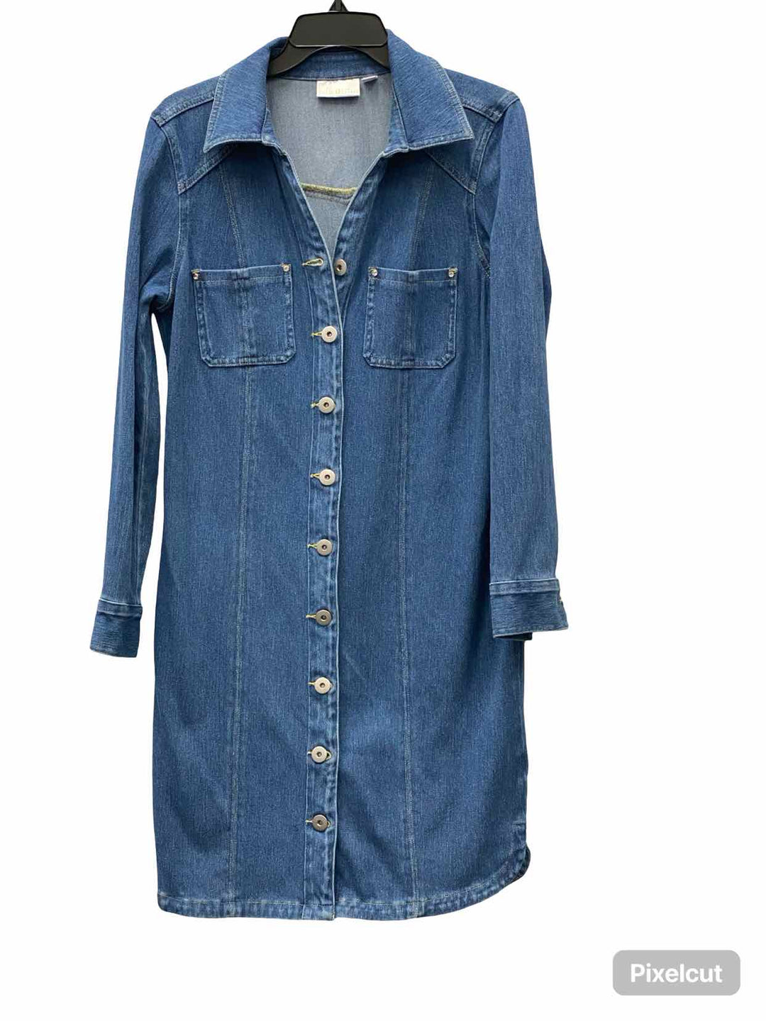 Belle by Kim Gravel Size S Blue Denim Dress