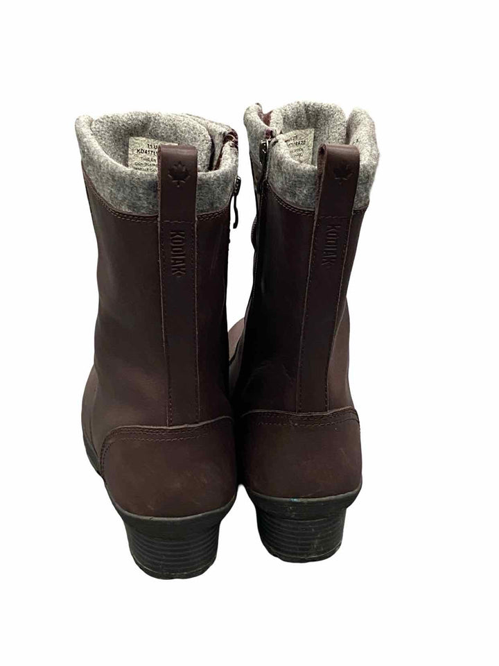 Kodiak Shoe Size 11 Brown Waterproof Leather Arctic Grip Winter Boots(knee)