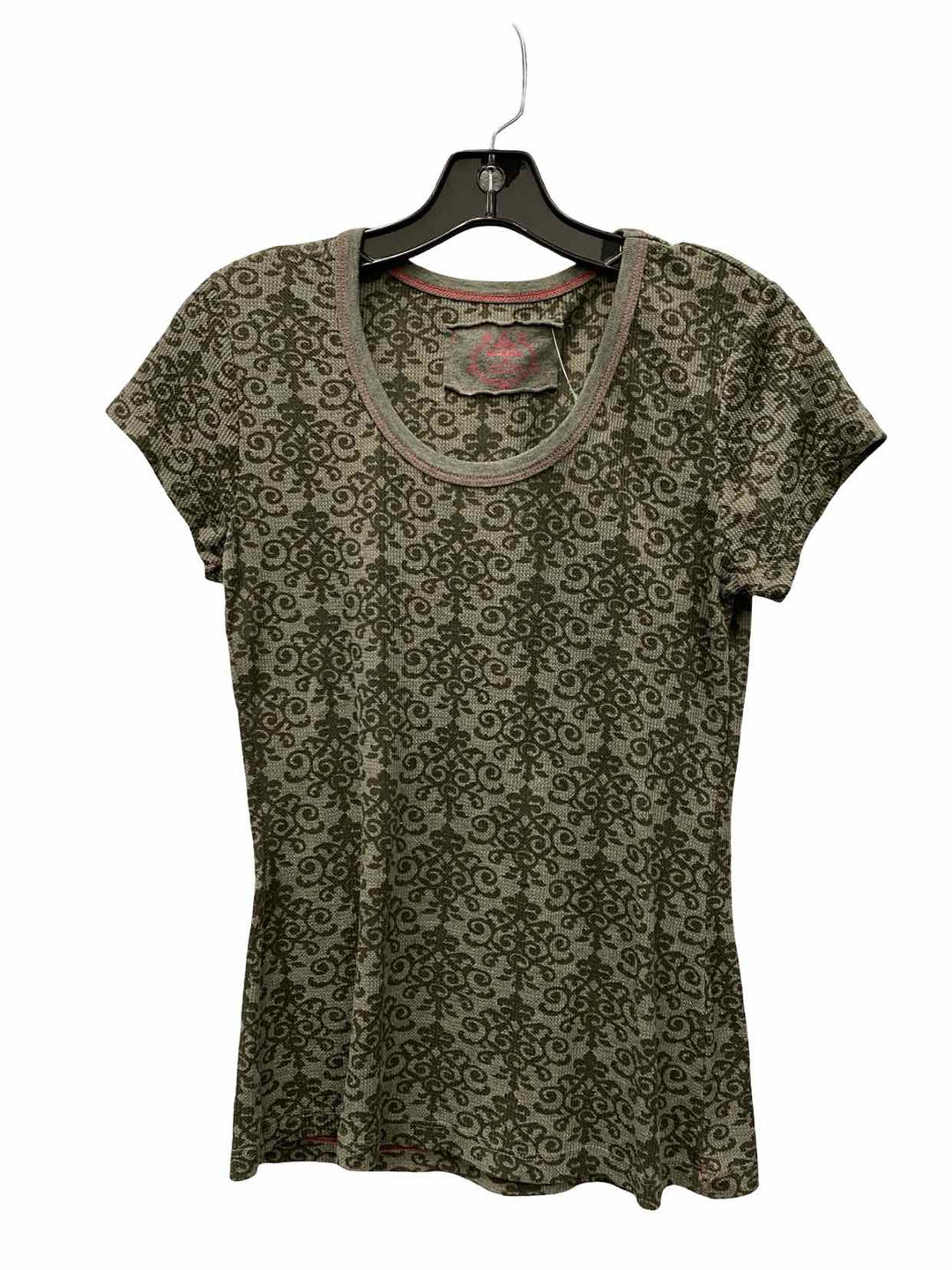 PrAna Size M Green Print Short Sleeve Shirts
