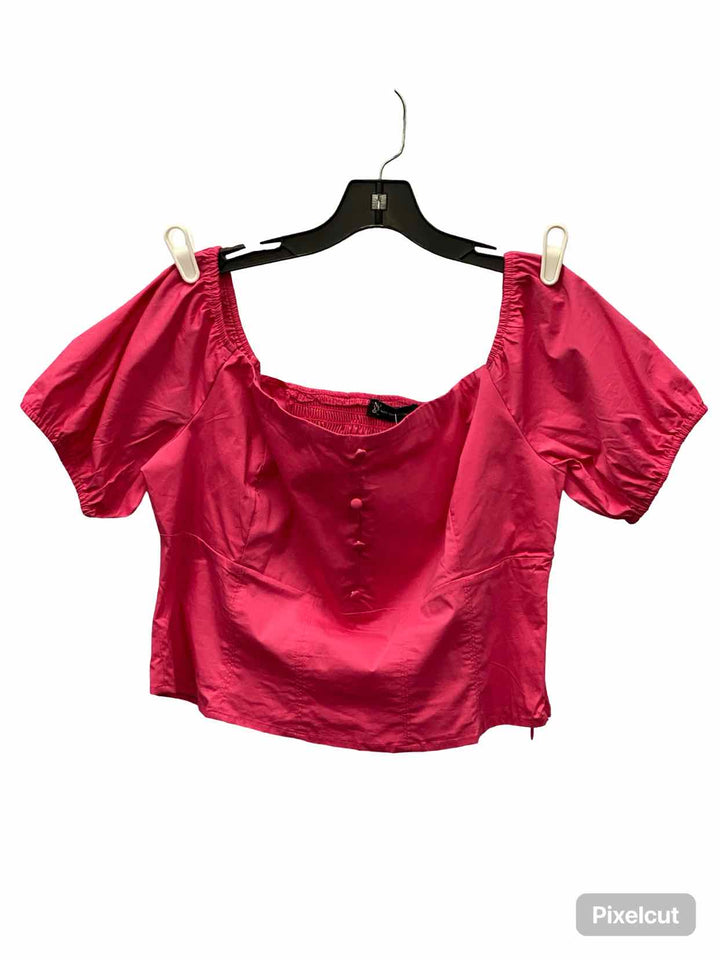 New York & Co. Size XL Pink Short Sleeve Shirts