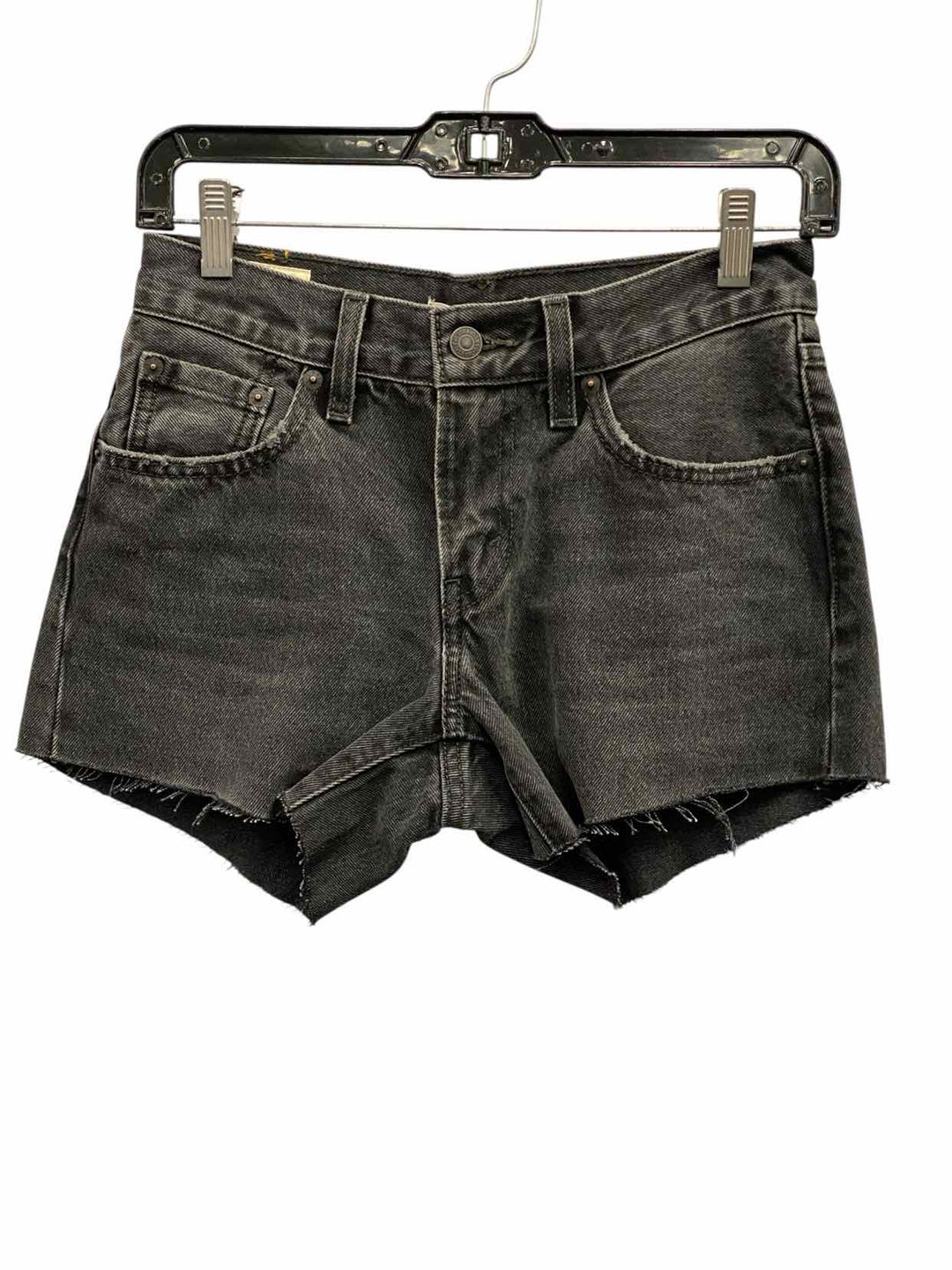 Levi's Premium Size 24 Black Denim Shorts
