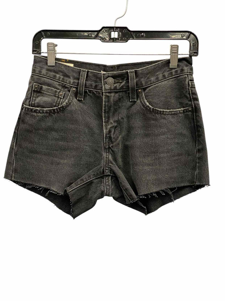 Levi's Premium Size 24 Black Denim Shorts