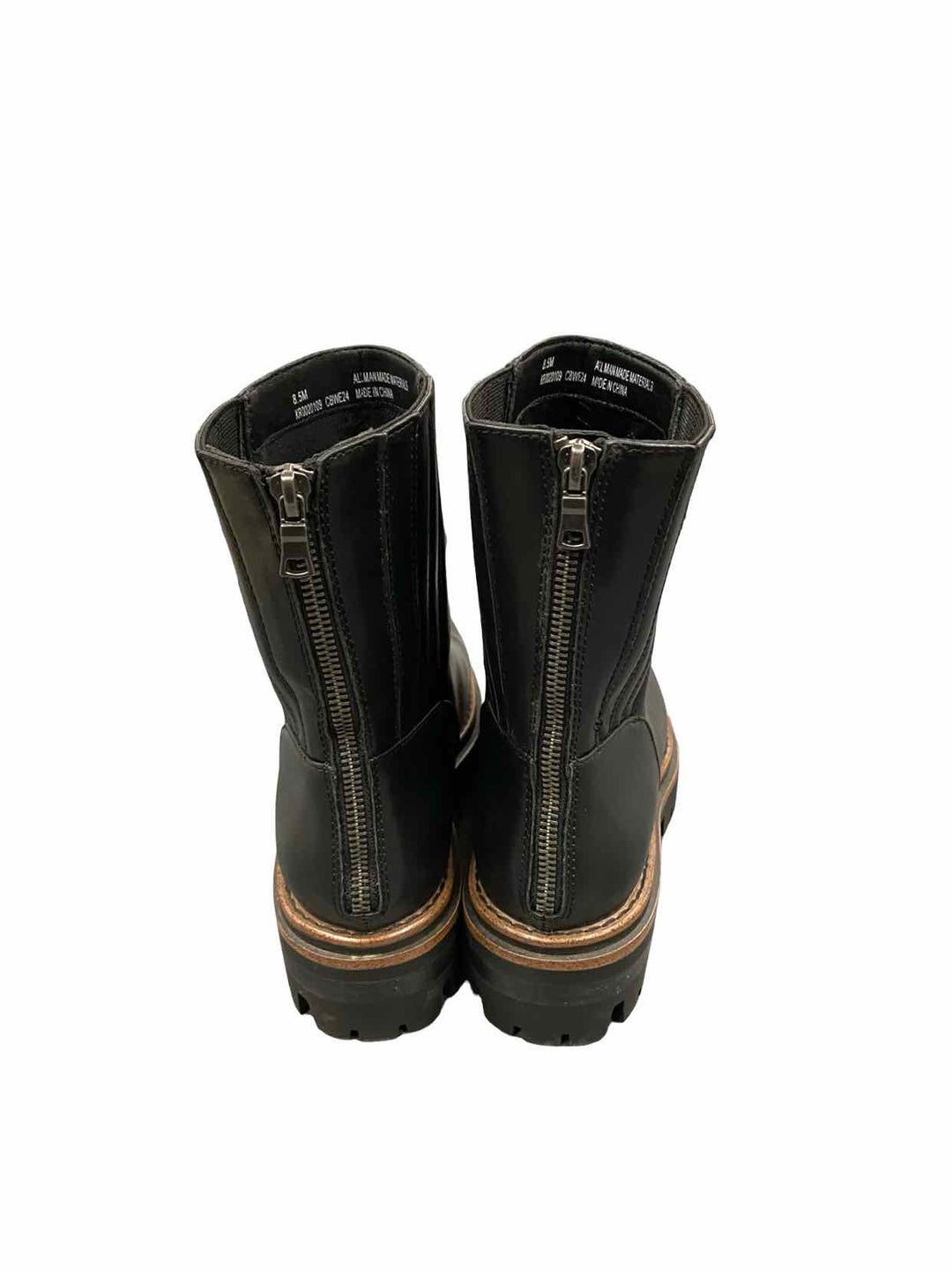 Korks Shoe Size 8.5 Black Vivi Lug Boots(Ankle)