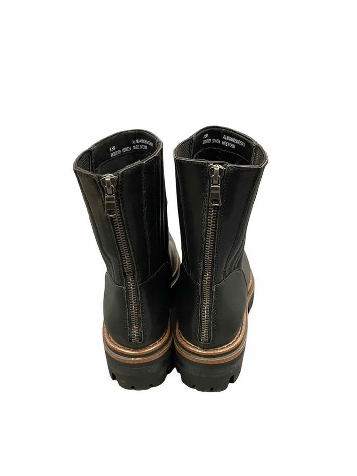 Korks Shoe Size 8.5 Black Vivi Lug Boots(Ankle)