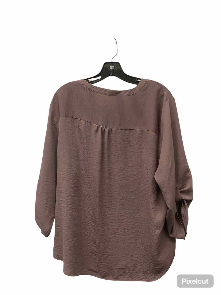 Maurices Size XXL Purple Long Sleeve Shirts