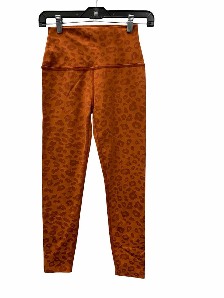 Beyond Yoga Size XS Orange Print Athletic Pants