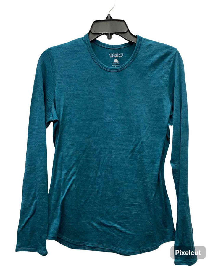 Segments Size S Green 100% Merino Wool Long Sleeve Shirts