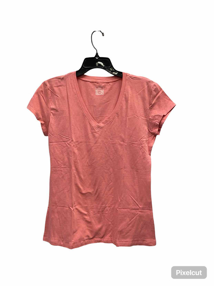 Sexy Basics Size M Peach Short Sleeve Shirts