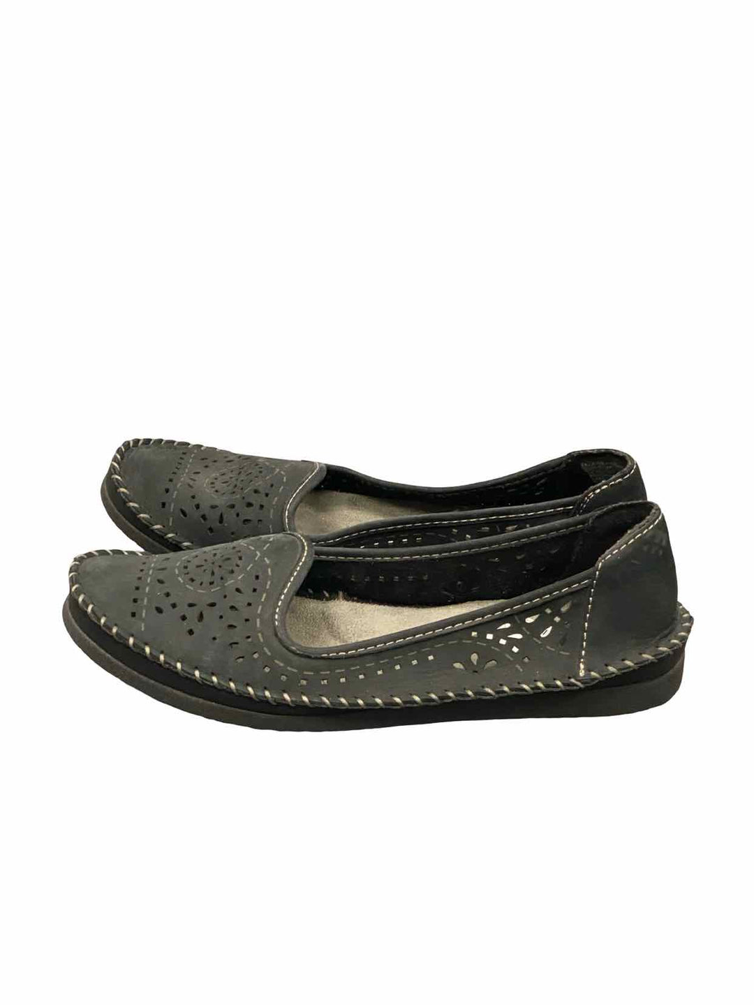 Earth Originals Shoe Size 9 Gray Suede Lark Lindsey Slipons Flats