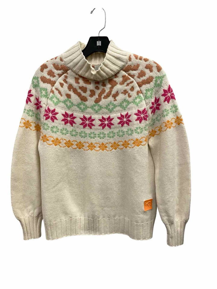 Kari Traa Size M Cream 70% Wool Sweater