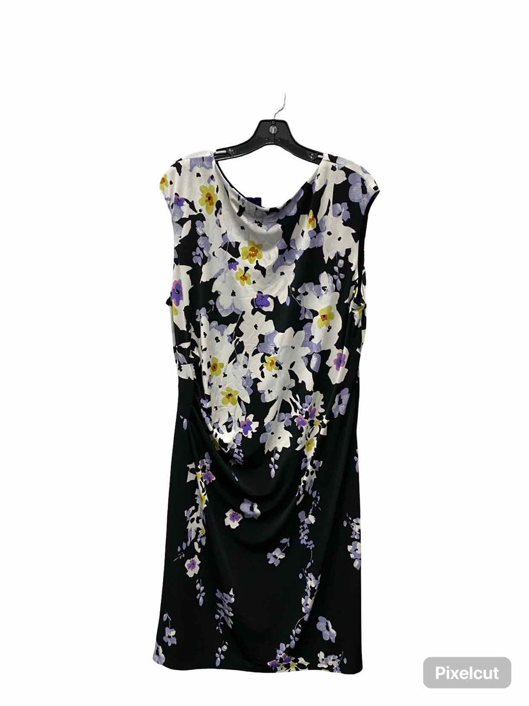 Ralph Lauren Size 18 Black White Floral Dress