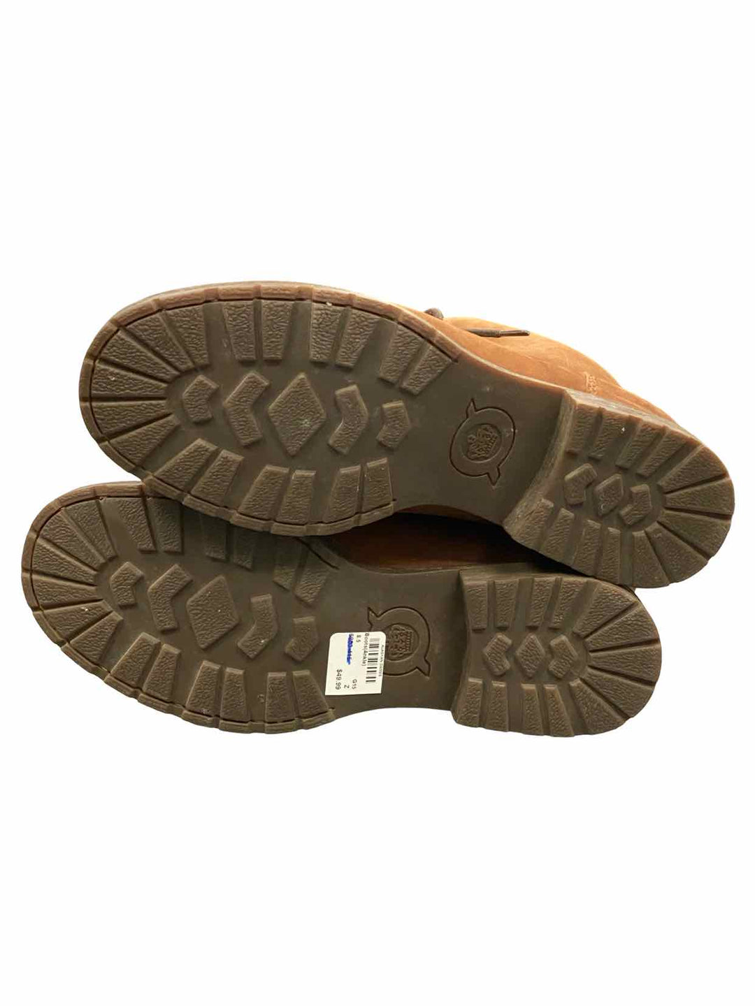 Born Shoe Size 8.5 Brown Leather Combat Moto Biker Lace-Up Boots(Ankle)