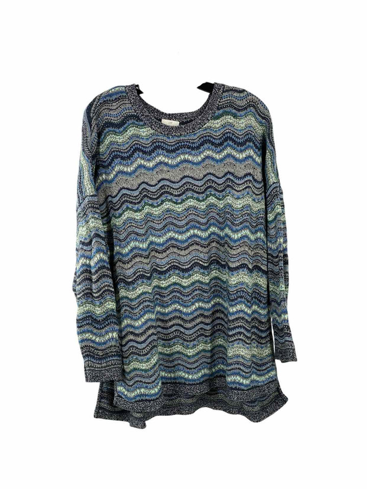 J Jill Size XS Blue Print Sweater